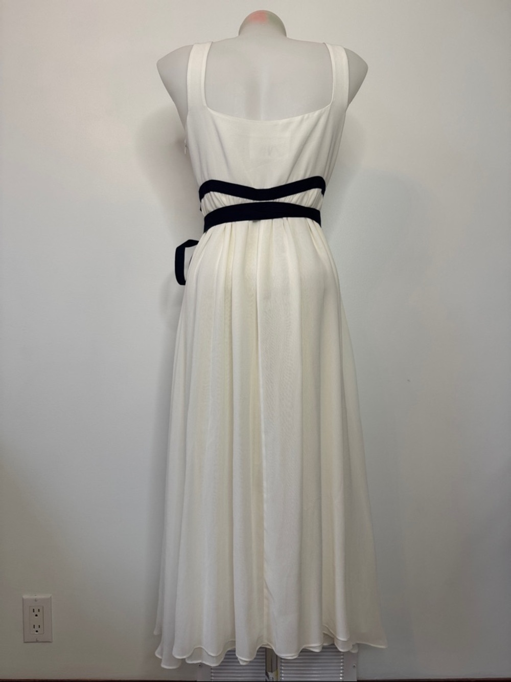 Zara Maxi Dress Studio Collection Ballet Core Lined Pockets Black Tie Sz M L - Picture 6 of 16